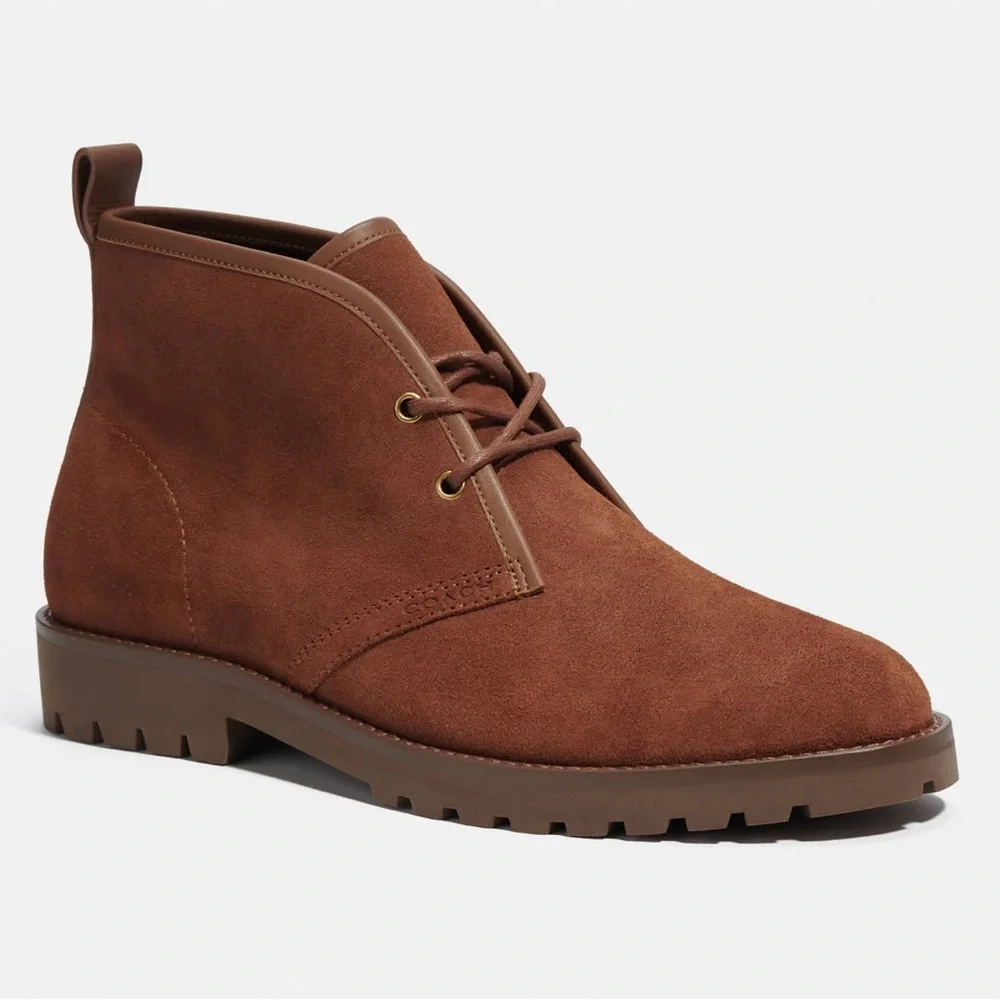 Coach Desert Boots, a chukka-style ankle boot crafted from suede 9 NWT